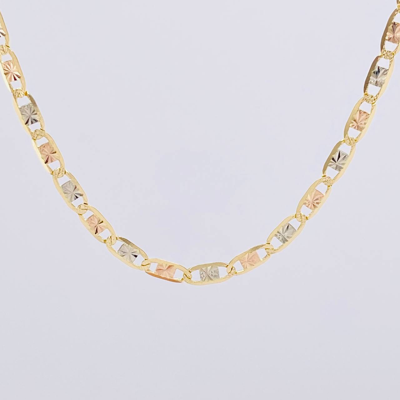 Cadena Plana 7.4g / 45cm / 3.4mm Tres Oros 18K