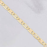Cadena Plana 7.4g / 45cm / 3.4mm Tres Oros 18K