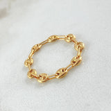 Anillo GC 0.65gr / T13 1/2 - T14 / Oro 18K *