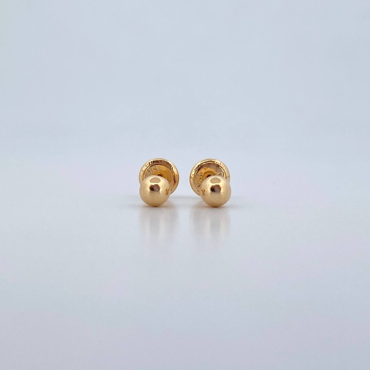 Topos Bola 0.5gr / 4mm Lisa Oro Amarillo 18K &