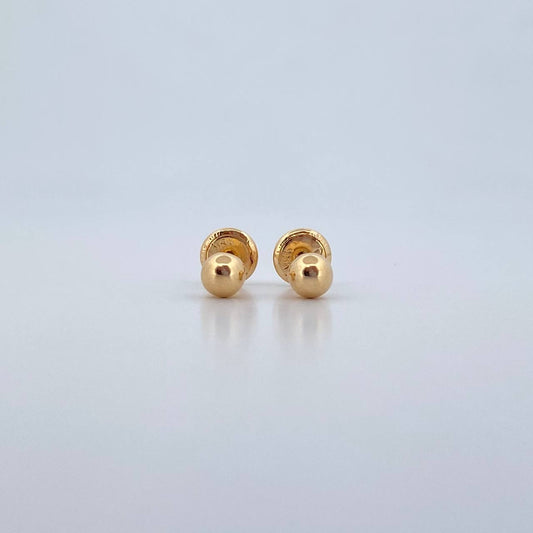 Topos Bola 0.5gr / 4mm Lisa Oro Amarillo 18K &