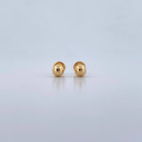 Topos Bola 0.6gr / 5mm Lisa Oro Amarillo 18K &
