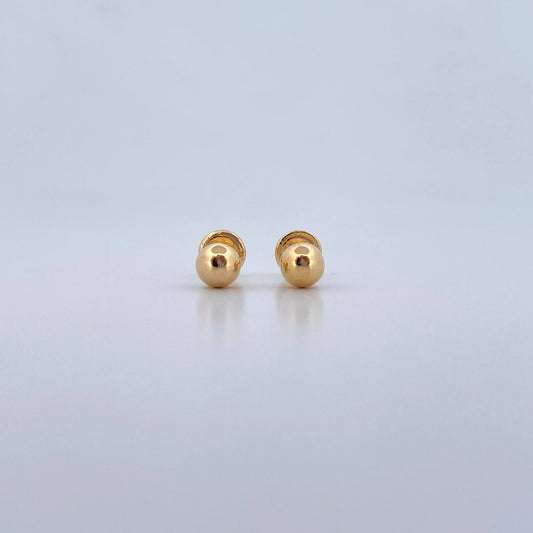 Topos Bola 5mm 0.55gr / Lisa Oro Amarillo 18K &