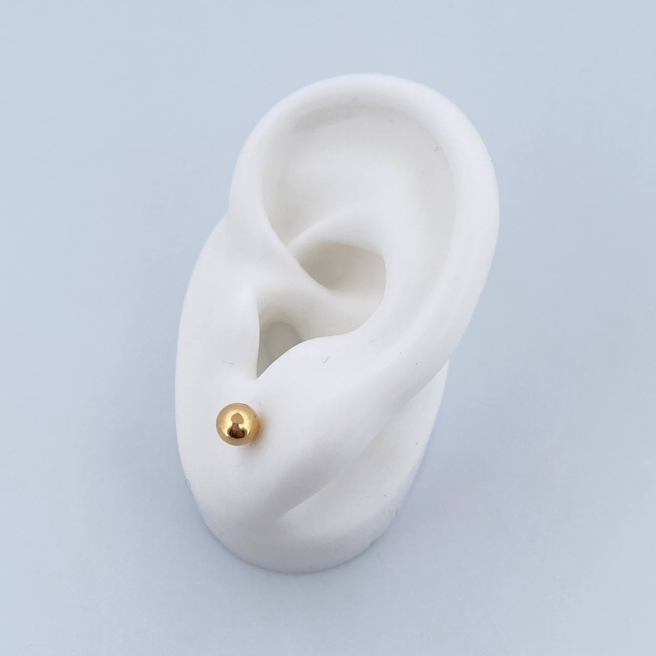 Topos Bola 0.45gr / 5mm Lisa Oro Amarillo 18K $