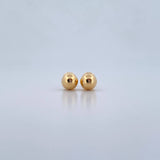 Topos Bola 0.55gr / 6mm Lisa Oro Amarillo 18K $