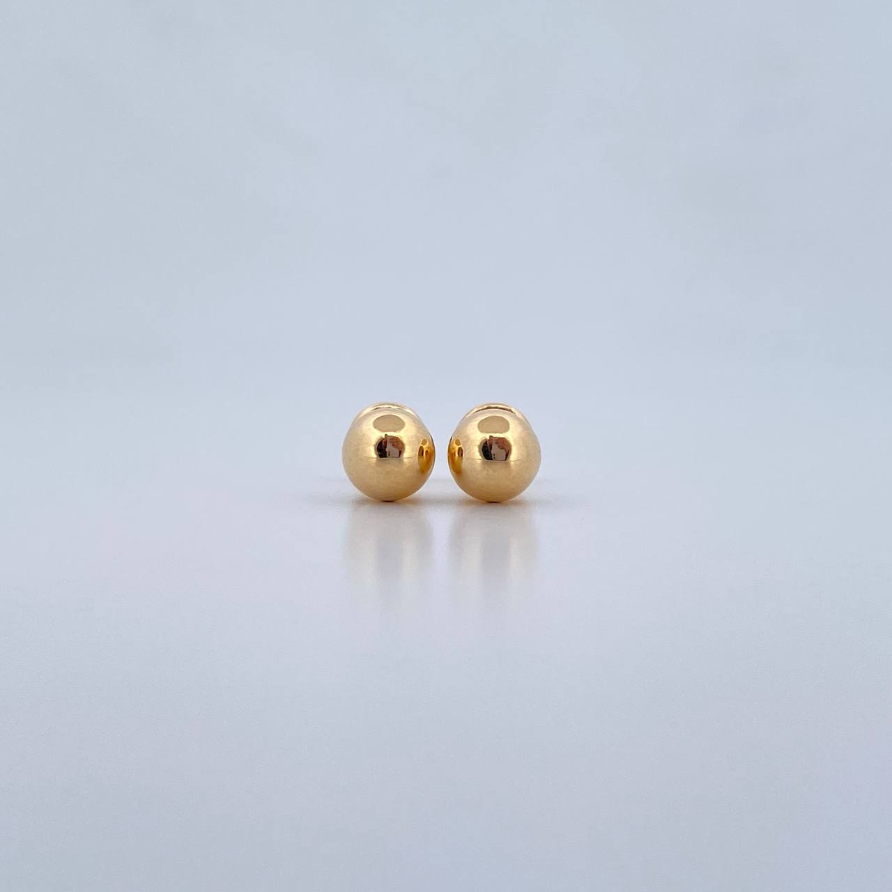 Topos Bola 0.7gr / 7mm Lisa Oro Amarillo 18K $