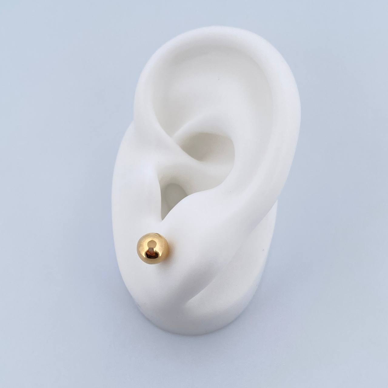 Topos Bola 0.7gr / 7mm Lisa Oro Amarillo 18K $