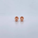 Topos Bola 0.5gr / 4mm Lisa Oro Rosa 18K &