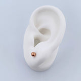 Topos Bola 0.5gr / 4mm Lisa Oro Rosa 18K &