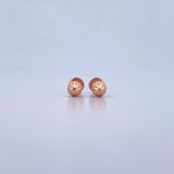 Topos Bola 0.7gr / 5mm Diamantada Oro Rosa 18K &