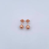 Topos Bola 0.7gr / 5mm Diamantada Oro Rosa 18K &
