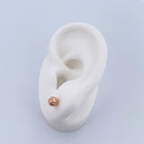 Topos Bola 0.7gr / 5mm Diamantada Oro Rosa 18K &