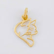 Dije Silueta De Zorro 0.3 g / 1.6 cm Oro Amarillo 18K