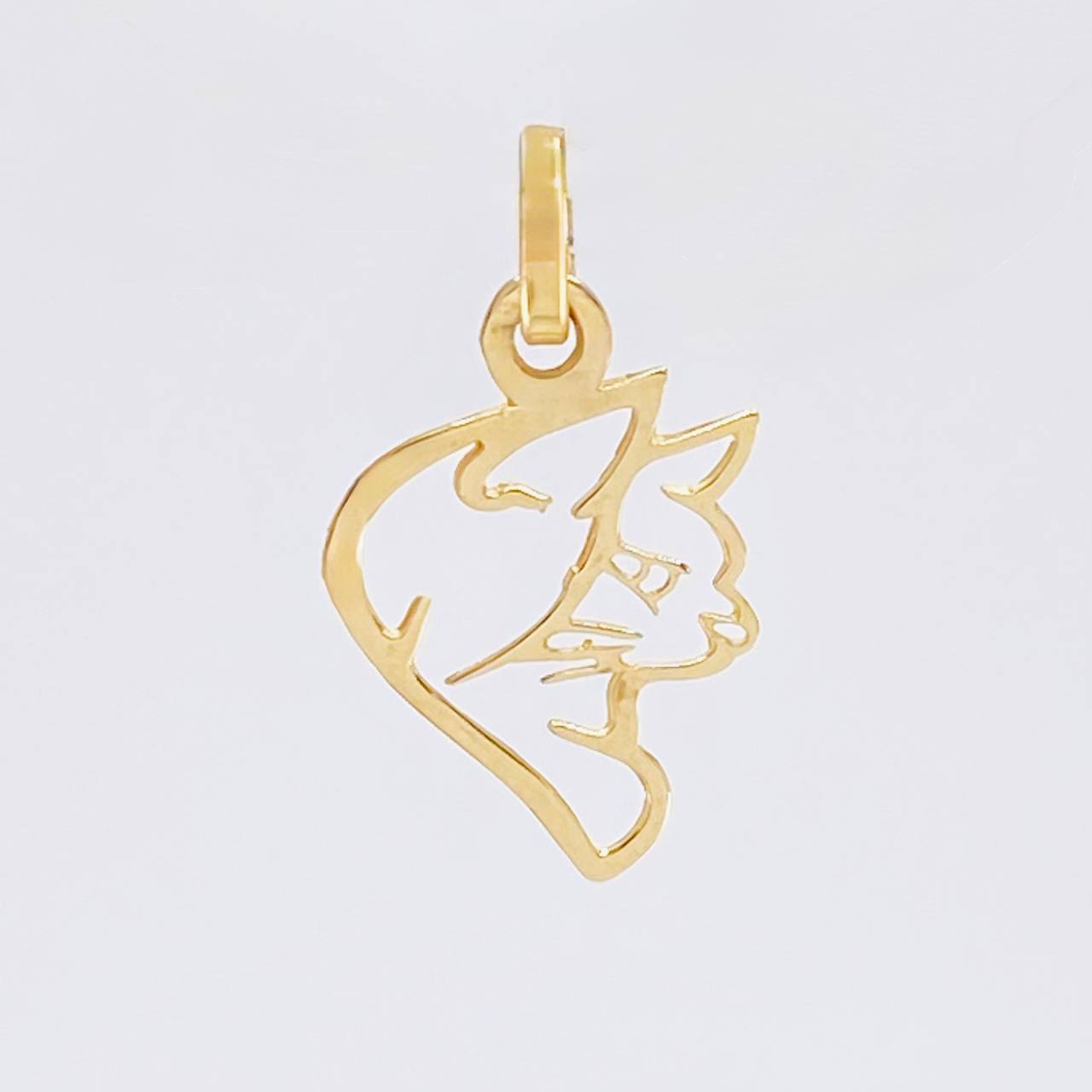 Dije Silueta De Zorro 0.3 g / 1.6 cm Oro Amarillo 18K