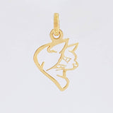 Dije Silueta De Zorro 0.3 g / 1.6 cm Oro Amarillo 18K