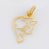 Dije Silueta De Zorro 0.3 g / 1.6 cm Oro Amarillo 18K