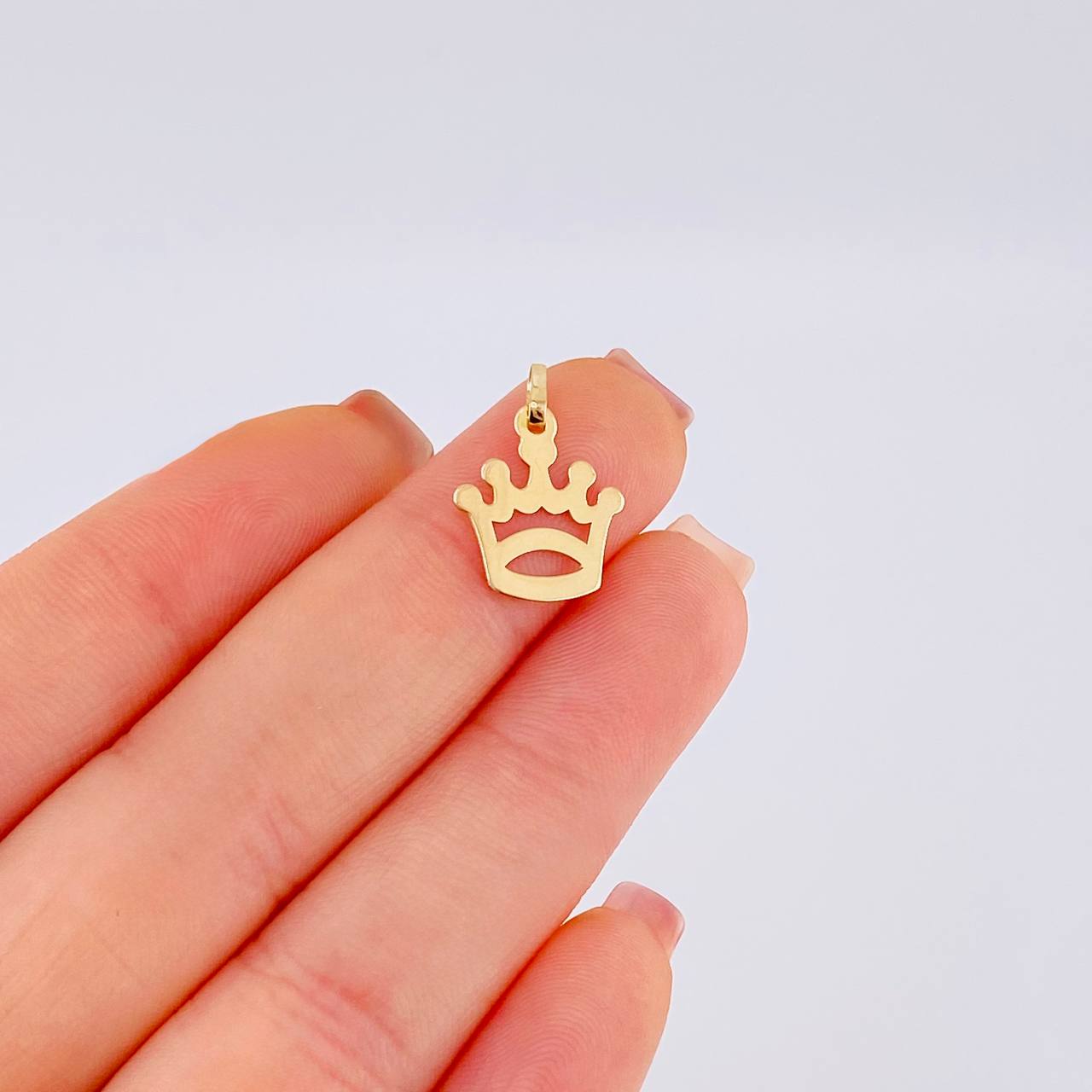 Dije Corona 0.55 g / 1.9 cm Oro Amarillo 18K