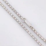 Cadena Tenis Diamantes 4,24 Qts 4.75 g / 38 cm / 1.9 mm Oro Blanco 18K