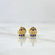 Topos Corona Cruz 0.8gr / Circones Blancos Azul Rey Oro Amarillo 18K