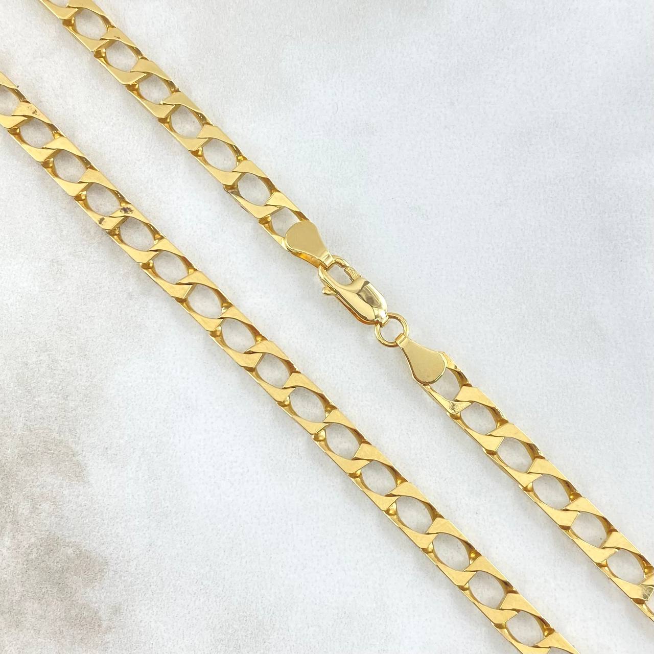 Cadena Panzer 42.95gr / 60cm / 5mm Oro Amarillo +1 18K ©