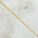 Tobillera Cubana 2.6gr / 26cm / 3mm Oro Amarillo +1 18K