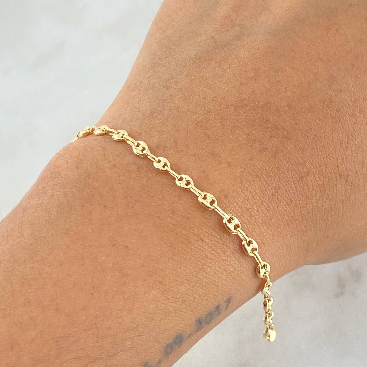 Pulso GC 3.1gr / 18cm / 3.2mm Liso Oro Amarillo 18K