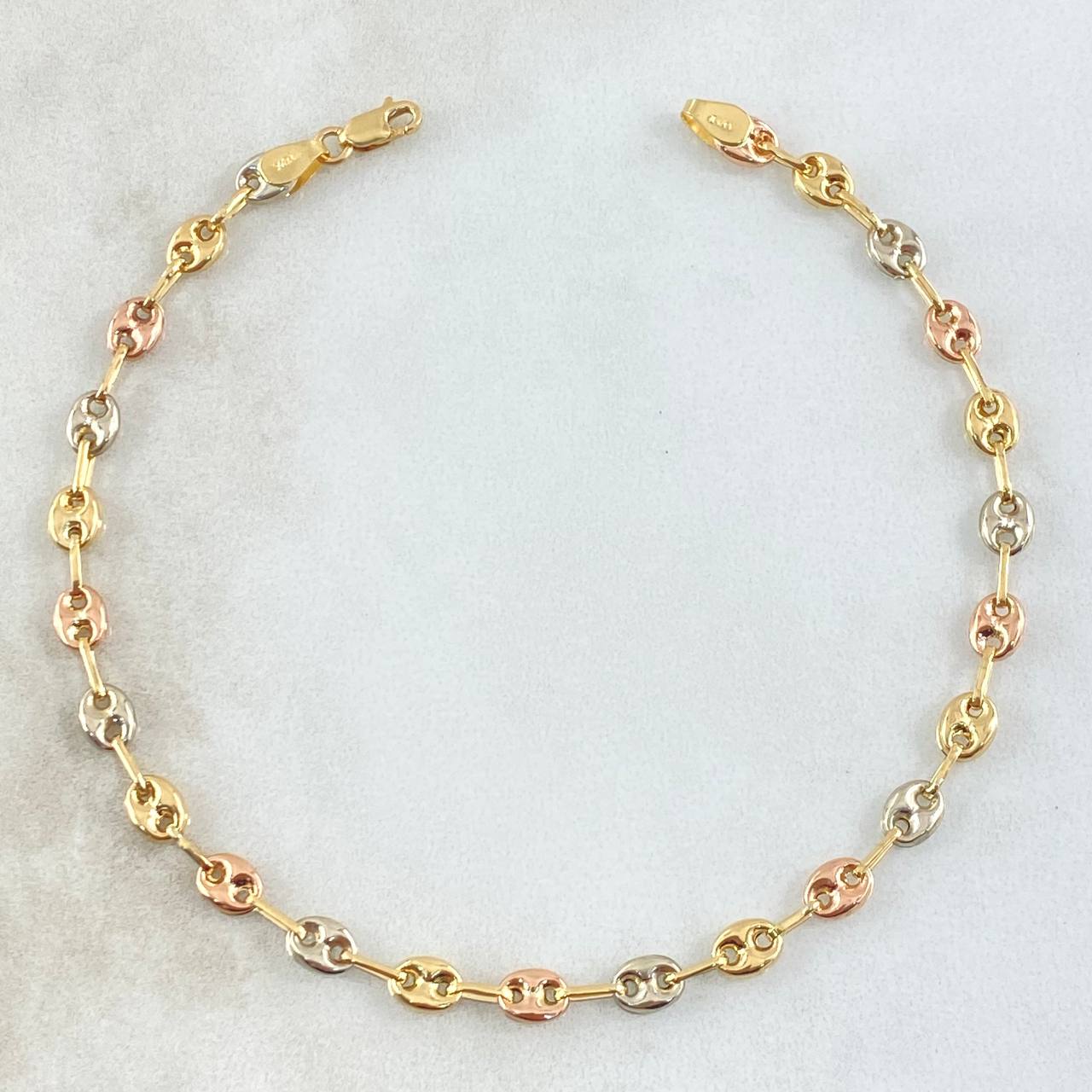 Pulso GC 3.5gr / 21cm / 4mm Liso Tres Oros 18K *