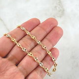 Cadena GC 9.4gr / 65cm / 4.2mm Lisa Tres Oros 18K
