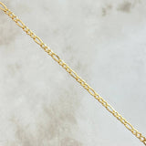 Tobillera Figaro 1.7gr / 23cm / 2.5mm Oro Amarillo +1 18K
