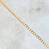 Pulso Cubano 4.45gr / 21cm / 4mm Oro Amarillo +0 18K