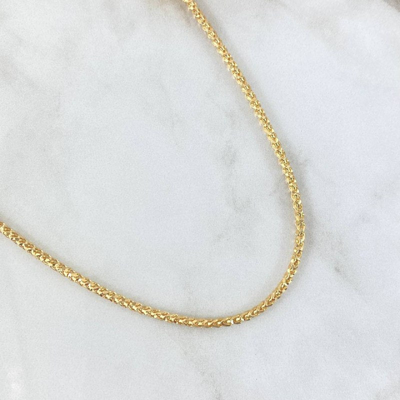 Cadena Geo Franco 20gr / 50cm / 2.5mm Oro Amarillo +3 18K ©