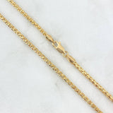 Cadena Geo Franco 20gr / 50cm / 2.5mm Oro Amarillo +3 18K ©