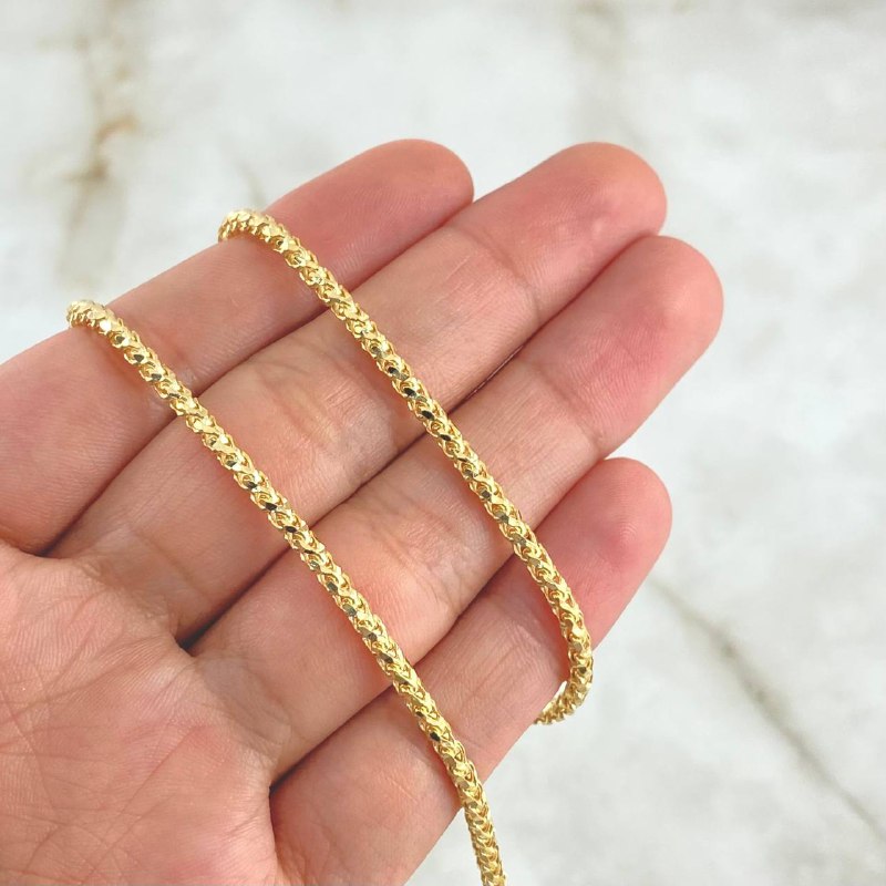 Cadena Geo Franco 20gr / 50cm / 2.5mm Oro Amarillo +3 18K ©