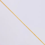 Set Cadena Veneciana + Dije Cruz Tupida Esmeralda9 Pts / 1.3 g / 45 cm Oro Amarillo 18K