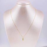 Set Cadena Veneciana + Dije Gc Esmeralda Pts 6 / 1.15 g / 45 cm Oro Amarillo 18K