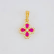 Dije Flor Trebol Tupido 1.15g / 1.8cm Oro Amarillo 18K