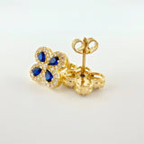 Topos Flor Trebol Tupido 2.25g / 9.15mm Oro Amarillo 18K