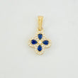 Dije Flor Trebol Tupido 1.1g / 1.7cm Oro Amarillo 18K