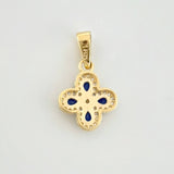 Dije Flor Trebol Tupido 1.1g / 1.7cm Oro Amarillo 18K