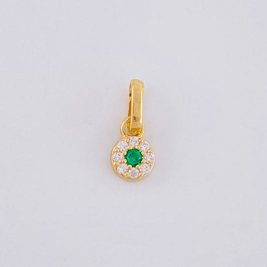 Dije Circular Tupido 0.45g / 1cm Oro Amarillo 18K