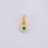 Dije Circular Tupido 0.45g / 1cm Oro Amarillo 18K