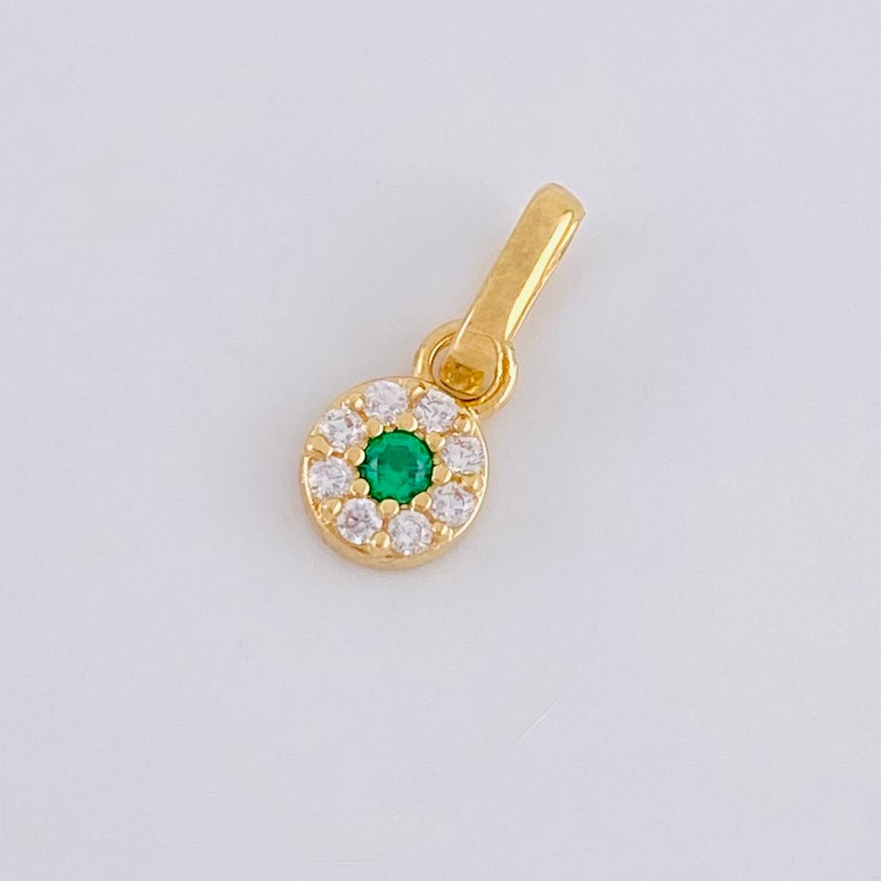 Dije Circular Tupido 0.45g / 1cm Oro Amarillo 18K