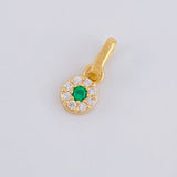 Dije Circular Tupido 0.45g / 1cm Oro Amarillo 18K