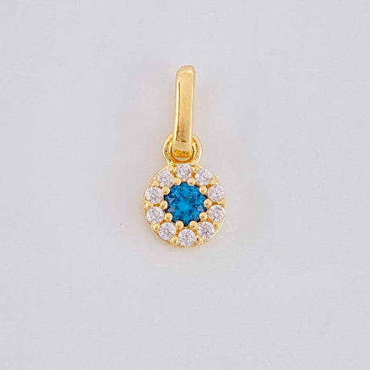 Dije Circular Tupido 0.45g / 1cm Oro Amarillo 18K