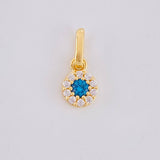Dije Circular Tupido 0.45g / 1cm Oro Amarillo 18K