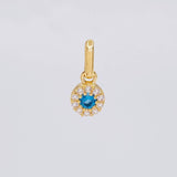Dije Circular Tupido 0.45g / 1cm Oro Amarillo 18K