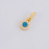 Dije Circular Tupido 0.45g / 1cm Oro Amarillo 18K