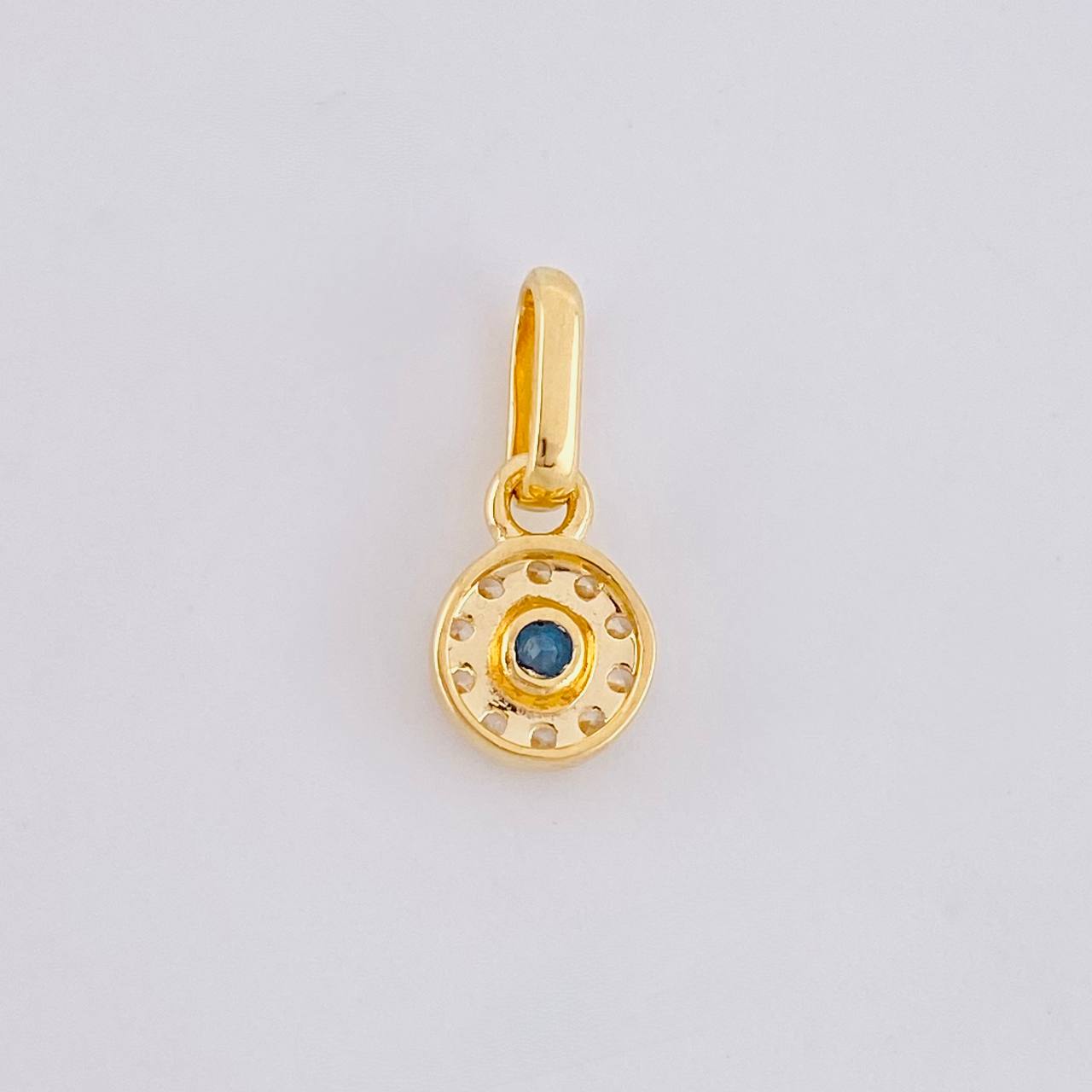 Dije Circular Tupido 0.45g / 1cm Oro Amarillo 18K