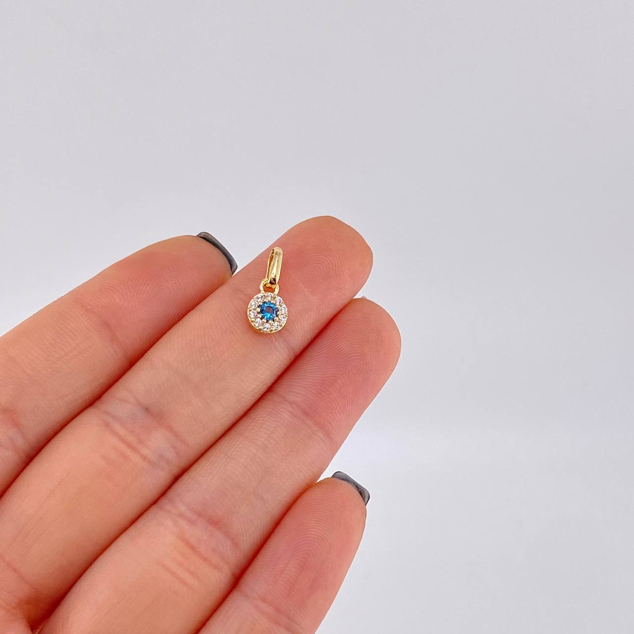 Dije Circular Tupido 0.45g / 1cm Oro Amarillo 18K