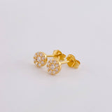 Topos Circular Tupido 1.05g / 5.3mm Oro Amarillo 18K